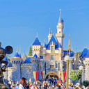 Sleeping Beauty Castle, Partners, Walt Disney, Mickey Mouse, Main Street USA, statues, Disneyland Resort, Anaheim, California, theme parks, amusement parks