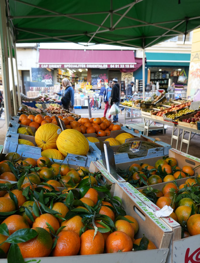 Fruit stand in Marseille, France