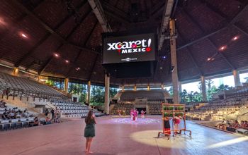 Xcaret Park stage, Xcaret México Espectacular night show.