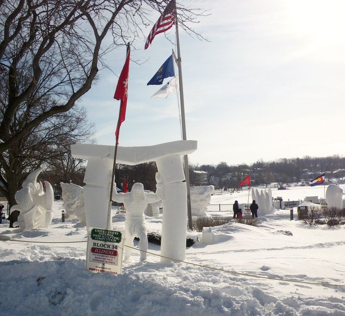 Snow sculptures at Winterfest Snow sculptures, winterfest lake geneva